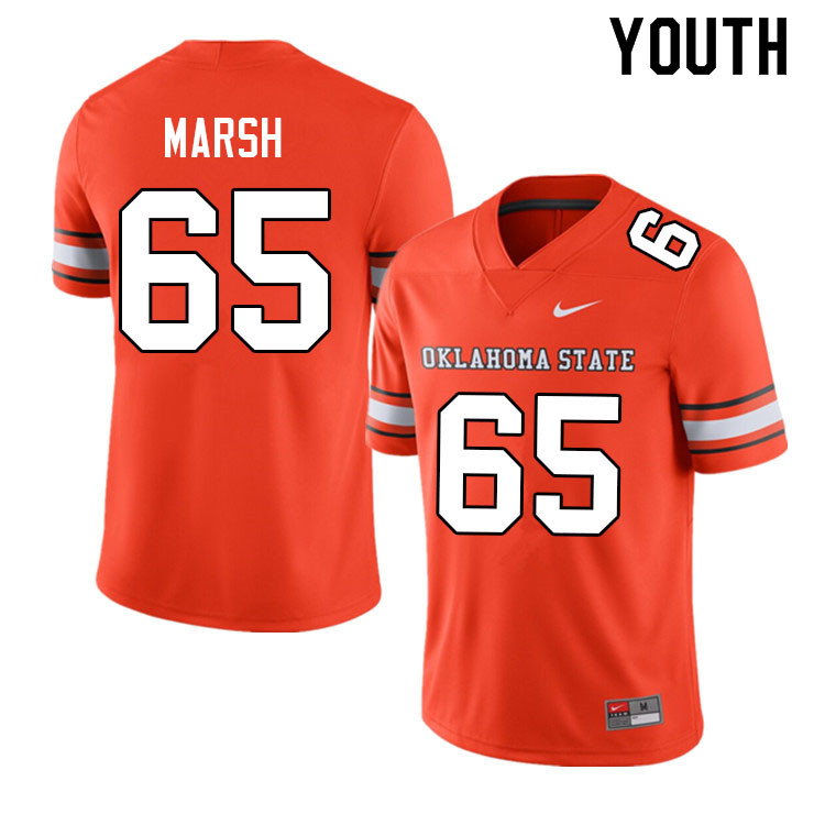 Youth #65 Hilton Marsh Oklahoma State Cowboys College Football Jerseys Sale-Alternate - Click Image to Close